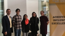 Dean Paul Goldbart with 2018 Diversity Fellows from College of Sciences (Photo by Maureen Rouhi)