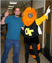 Prof. Goodisman with Buzz