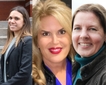 From left to right: Karla Haack, Kelly Sepcic Pfeil, Christa Sobon, new members of the College of Sciences Advisory Board From left to right: Karla Haack, Kelly Sepcic Pfeil, Christa Sobon, new members of the College of Sciences Advisory Board