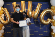 Chanda and Patrick Kramer accepting the Burdell’s Best for Community Champion award for Student Hospital Connections. Chanda and Patrick Kramer accepting the Burdell’s Best for Community Champion award for Student Hospital Connections.